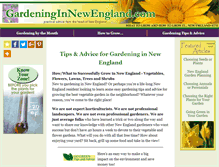 Tablet Screenshot of gardeninginnewengland.com